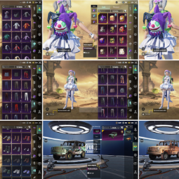 #2119N | Lv 74 - 144 Set M416 The Fool lv4 Mk14 Red + 5 Weapon Lab Rp S51112M3A11MaxS78913On Elysian Bloom Set Open Twin Hair S5 3